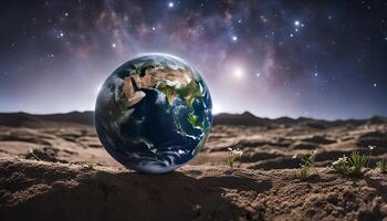 Earth in Space, A Desolate Landscape photo