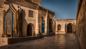 Ancient Mosque Architecture in Middle East photo