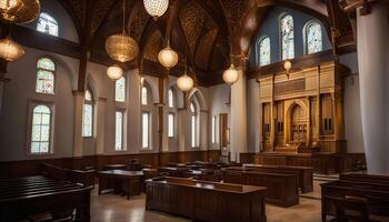 Interior of a Synagogue photo