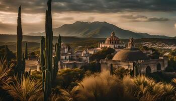 Ancient Monastery Amidst the Mountains photo