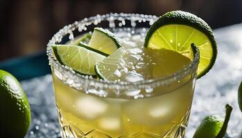 Refreshing Margarita with a Salty Rim photo