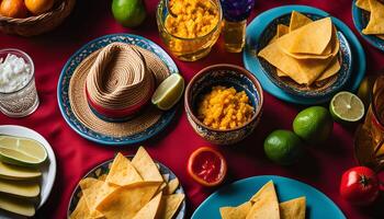 A Table Setting for a Mexican Fiesta photo