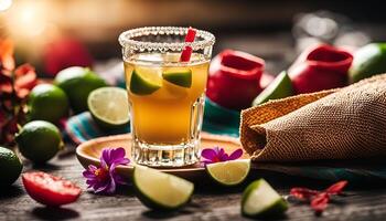 Refreshing Cocktail with Limes and a Spicy Touch photo