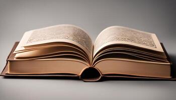 Open Book with Intricate Design photo