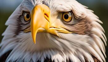 Close Up Of A Bald Eagle s Face photo