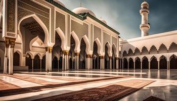 The Courtyard of a Mosque photo