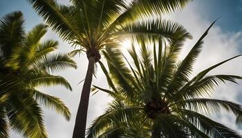 Palm Trees Under the Sun photo