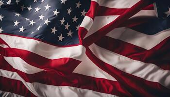 primer plano de la bandera americana foto