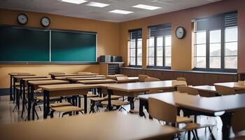 Empty Classroom with a View photo