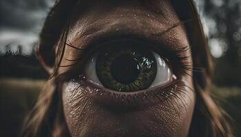 Close-up View of a Human Eye photo