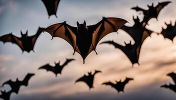 Bats in Flight photo
