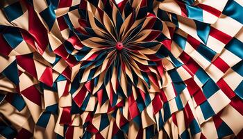 Abstract Colorful Geometric Pattern photo