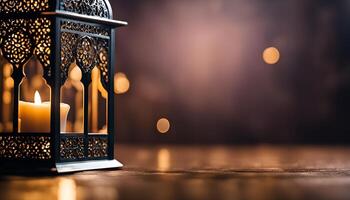 Intricate Lantern with Warm Glow photo
