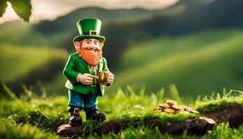 Leprechaun with a Pot of Gold photo