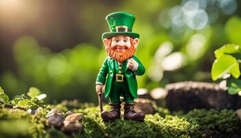 Leprechaun in a Green Forest photo