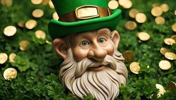 Leprechaun with a Pot of Gold photo