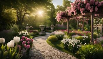 Serene Garden Path photo
