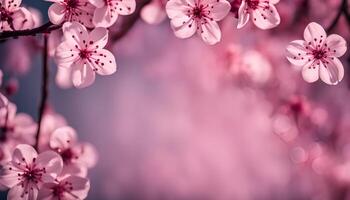 Delicate Pink Blossom in Spring photo