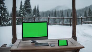 Winter Workspace with a View photo