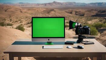 Desktop Setup in the Desert photo