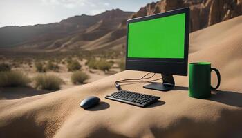 Computer in the Desert photo