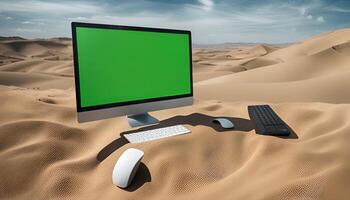 Computer in the Desert photo