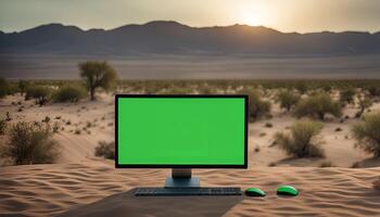 Computer in the Desert photo