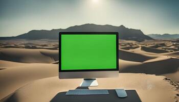 Computer in the Desert photo