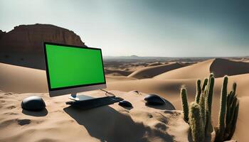 Computer in the Desert photo