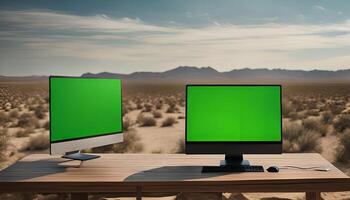 Two Computers in the Desert photo
