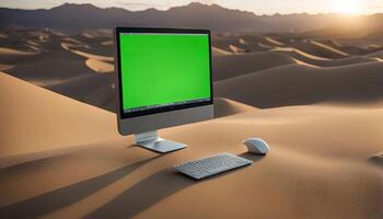 Computer in the Desert photo