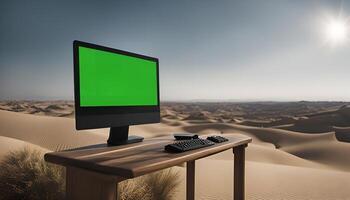 Computer in the Desert photo