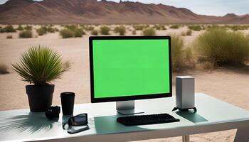 Computer in the Desert photo