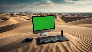 Computer in the Desert photo