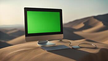 Computer in the Desert photo