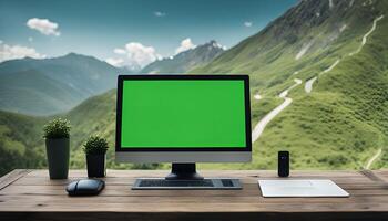 Work from Anywhere with Stunning Mountain View photo