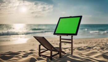 Tablet on the Beach photo