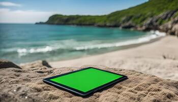 Tablet on the Beach photo