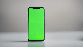 Smartphone with Green Screen photo