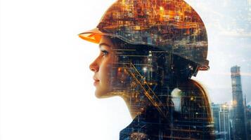 This visual representation showcases the integration of artificial intelligence in the real estate industry, emphasizing the role of safety in construction. photo