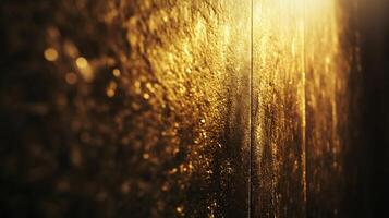 A wall with a gold and brown color background and a shiny surface photo