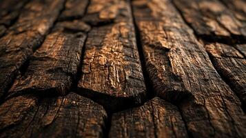 The image is of a wooden surface with a lot of cracks and splinters photo