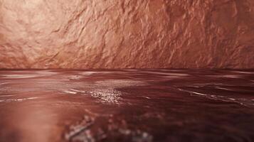 A rocky, brown surface with a large empty space in the middle photo