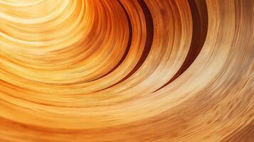 The image is a close up of a wooden surface with a spiral pattern photo