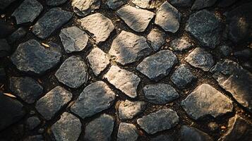 A close up of a stone walkway with a lot of texture photo