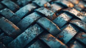 The image is of a metal object with a blue and silver color scheme photo