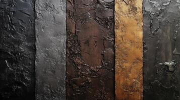 A series of images with different textures and colors, including a gold stripe photo