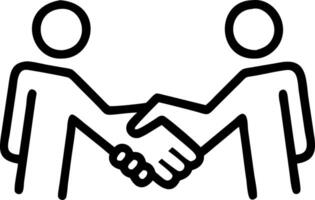 Team members shaking hands after a successful meeting candid shot with copy space vector