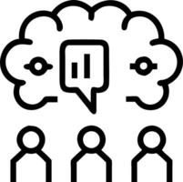 Team using biometric data visualization and smart devices in a reality based macro brainstorming session with copy space vector