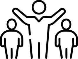 Supportive Leadership Team vector